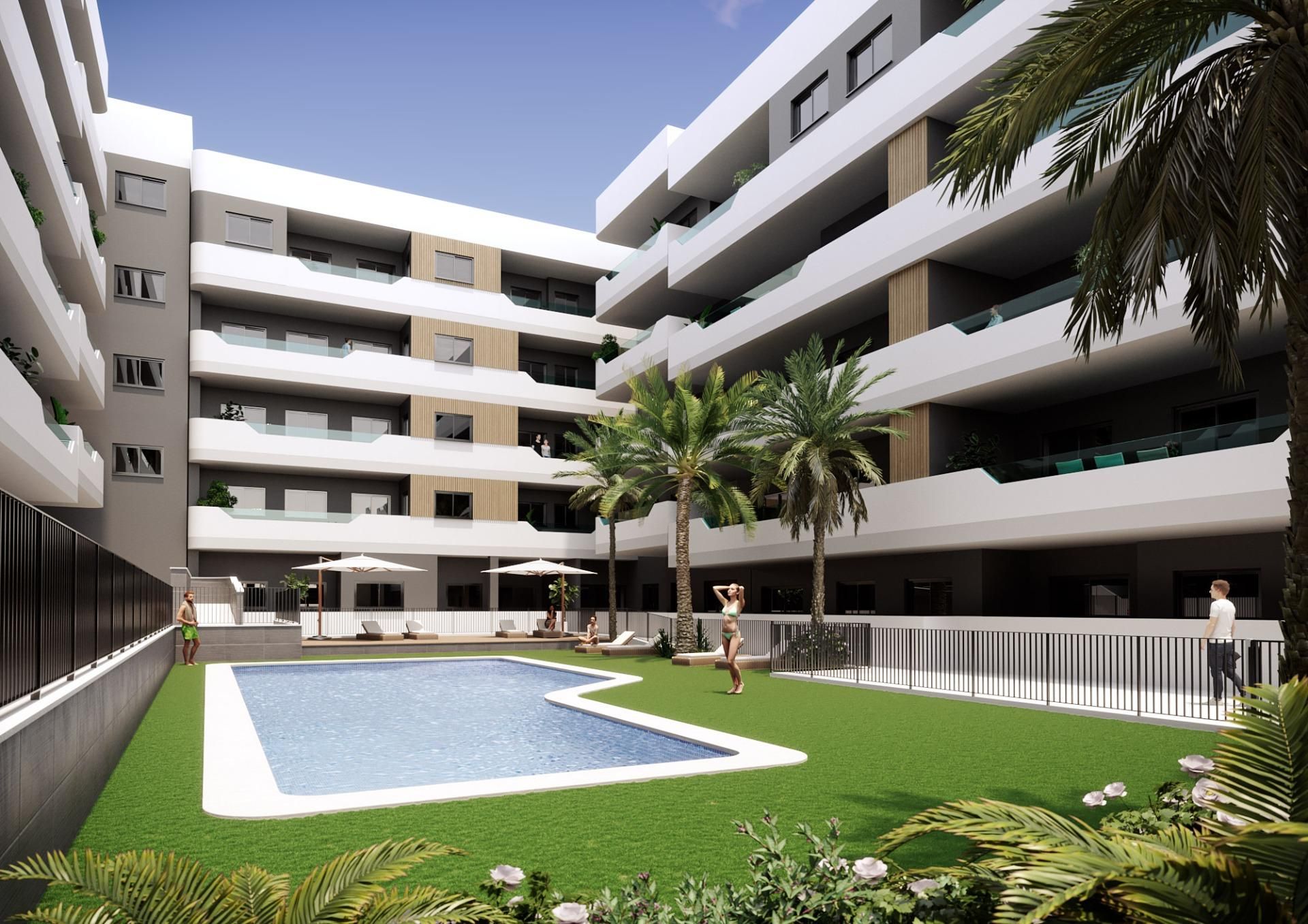 Vista exterior de Planta baixa en venda en Santa Pola amb Terrassa, Traster i Piscina comunitària