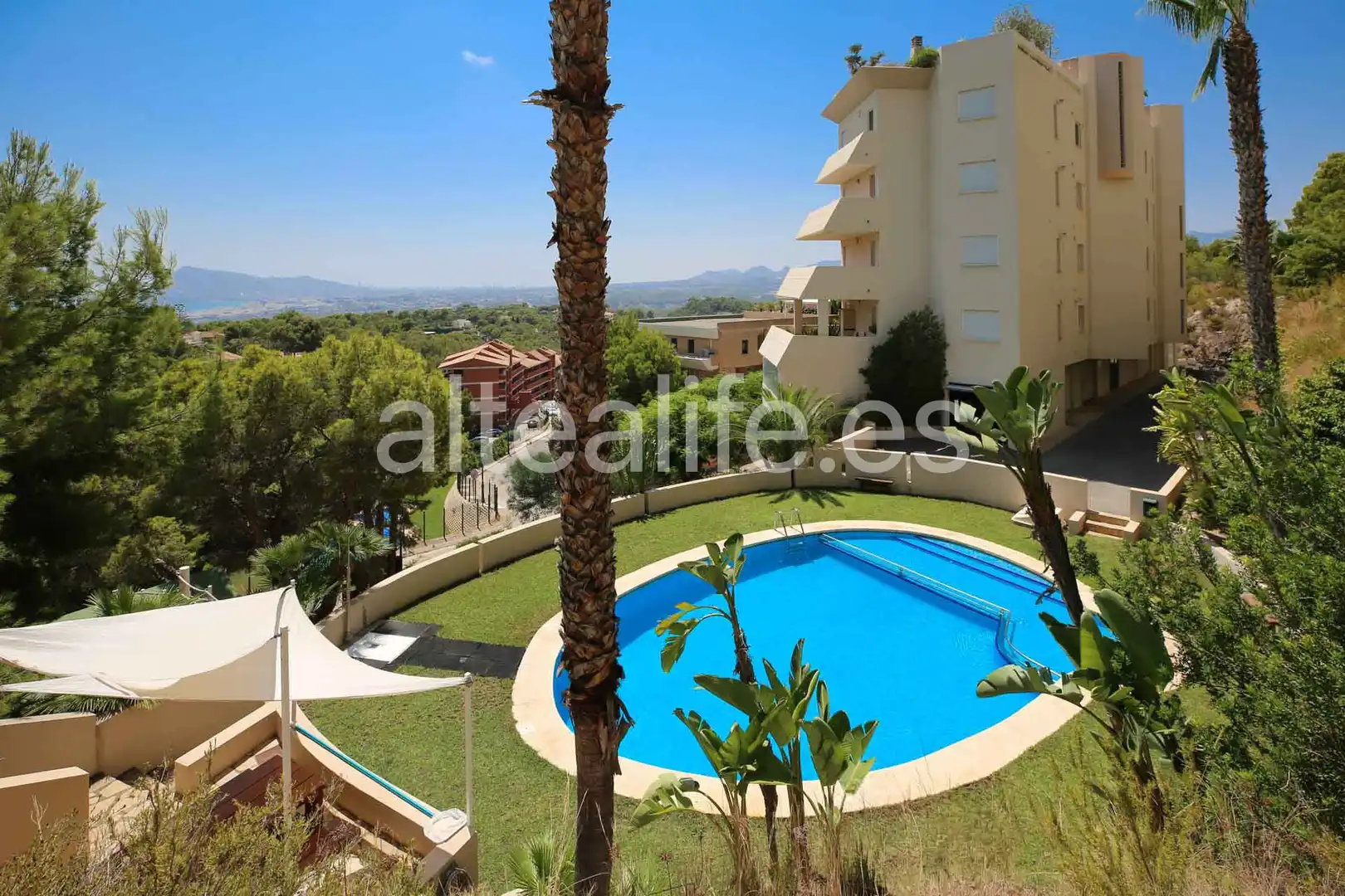 Jardí de Apartament en venda en Altea amb Aire condicionat, Terrassa i Forn