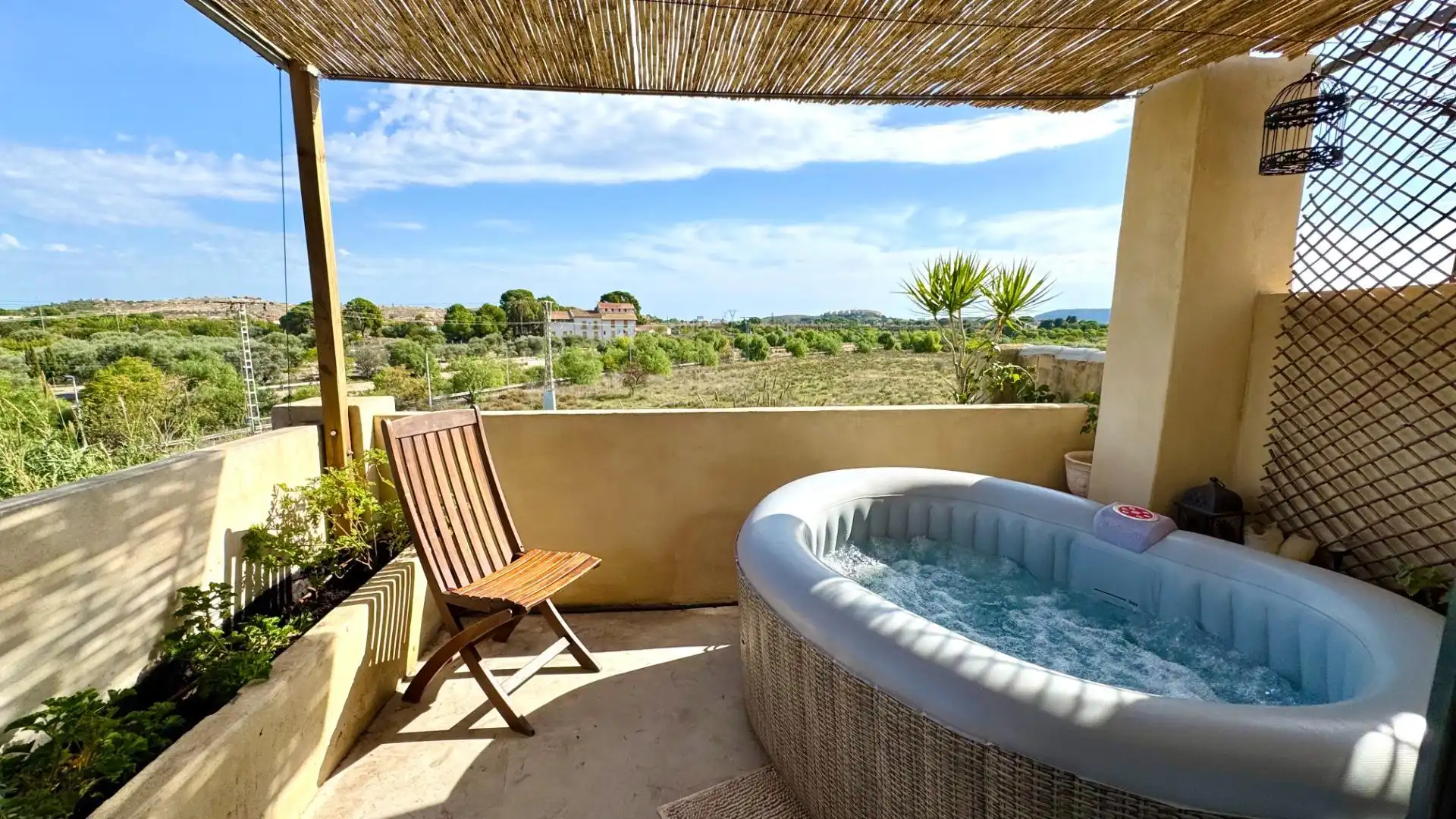 Terrassa de Casa o xalet en venda en Alicante / Alacant amb Jardí privat, Terrassa i Piscina