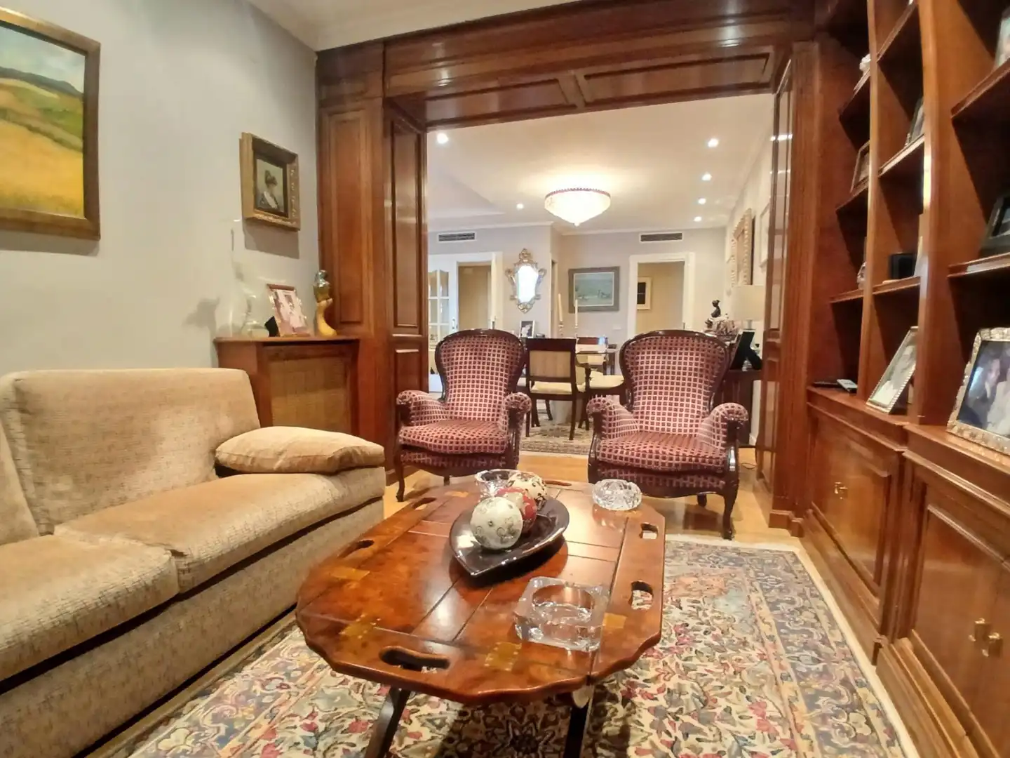 Living room of Flat for sale in Madrid  with Air Conditioner, Heating and Private garden
