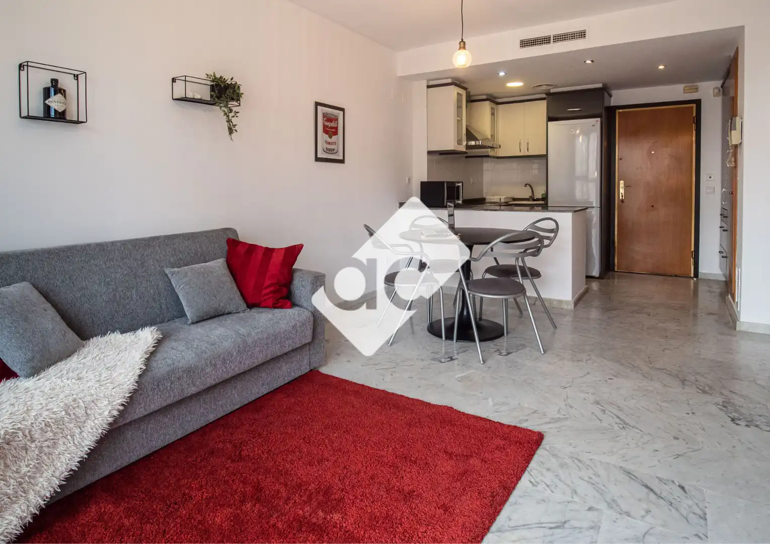 Sala de estar de Piso de alquiler en Valencia con Aire acondicionado, Calefacción y Terraza