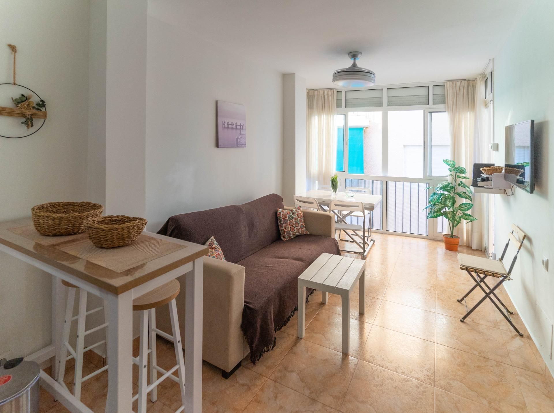 Living room of Flat to rent in Fuengirola  with Air Conditioner and Terrace