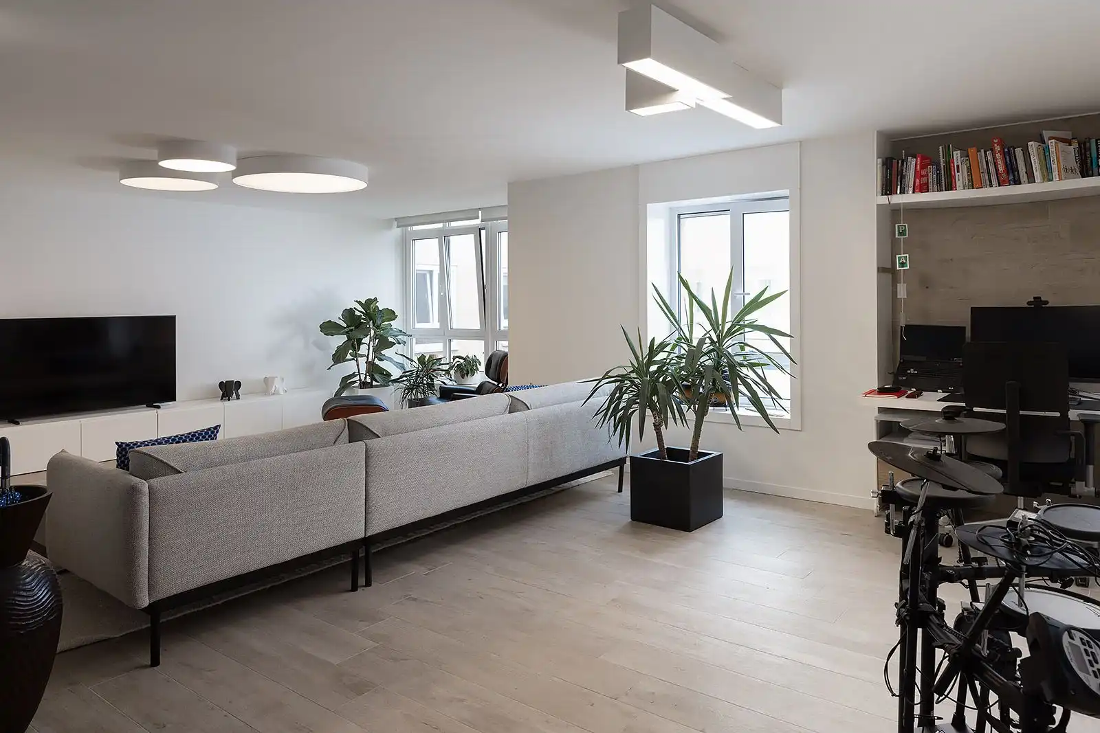 Sala d'estar de Pis en venda en A Coruña Capital  amb Calefacció, Parquet i Terrassa