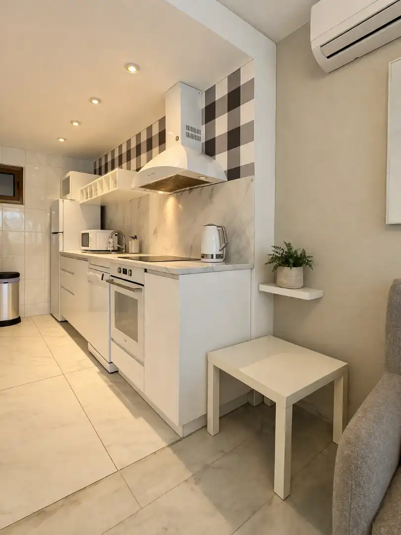 Kitchen of Flat for sale in Benidorm  with Air Conditioner, Terrace and Furnished