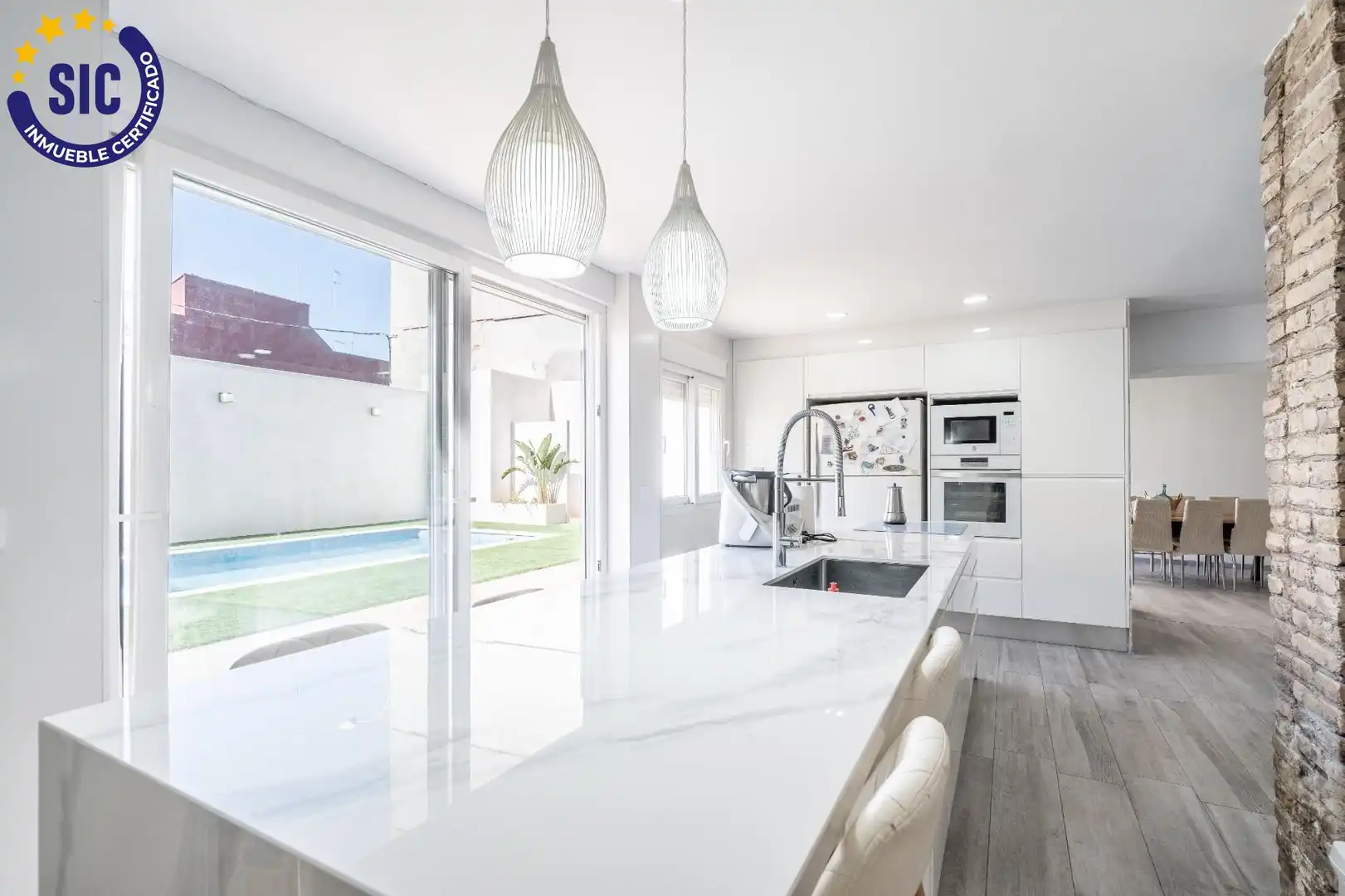 Küche von Haus oder Chalet zum Verkauf in Valencia mit Privatgarten, Terrasse und Schwimmbad