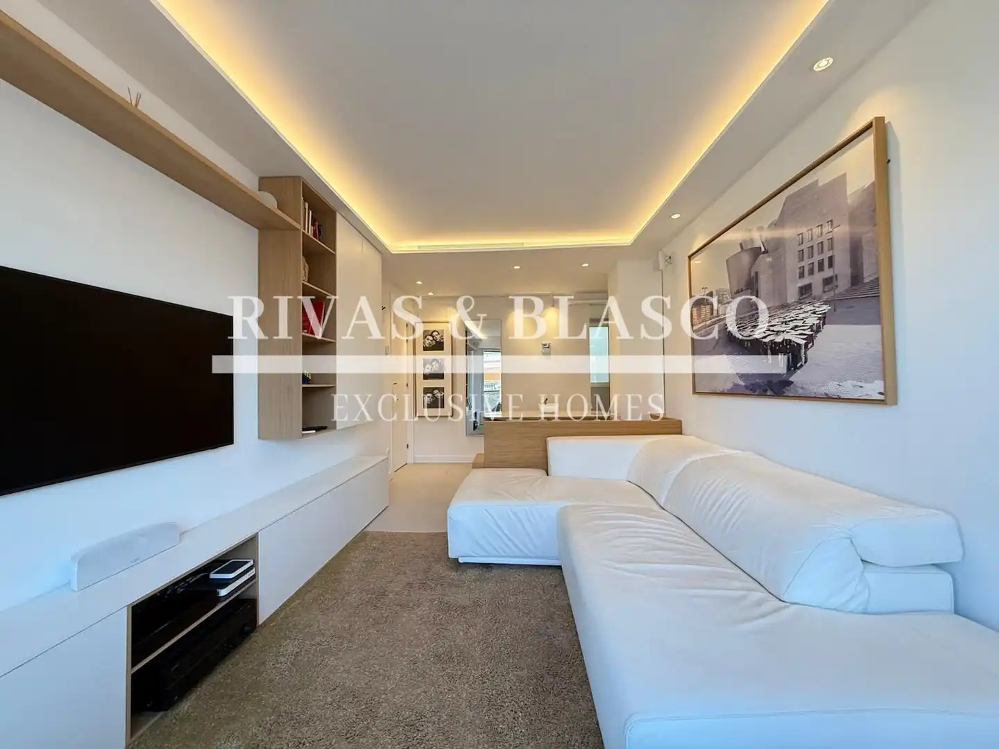 Sala de estar de Apartamento de alquiler en Donostia - San Sebastián  con Calefacción, Terraza y Amueblado