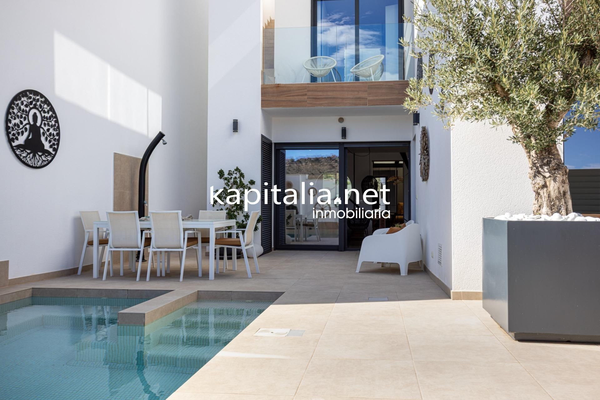 Garden of Houses for sale in Benijófar  with Air Conditioner, Private garden and Swimming Pool