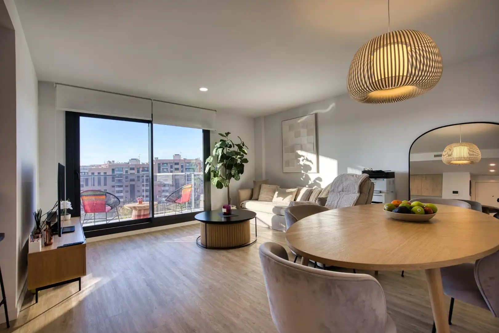 Wohnzimmer von Wohnung zum Verkauf in Alicante / Alacant mit Klimaanlage, Heizung und Terrasse