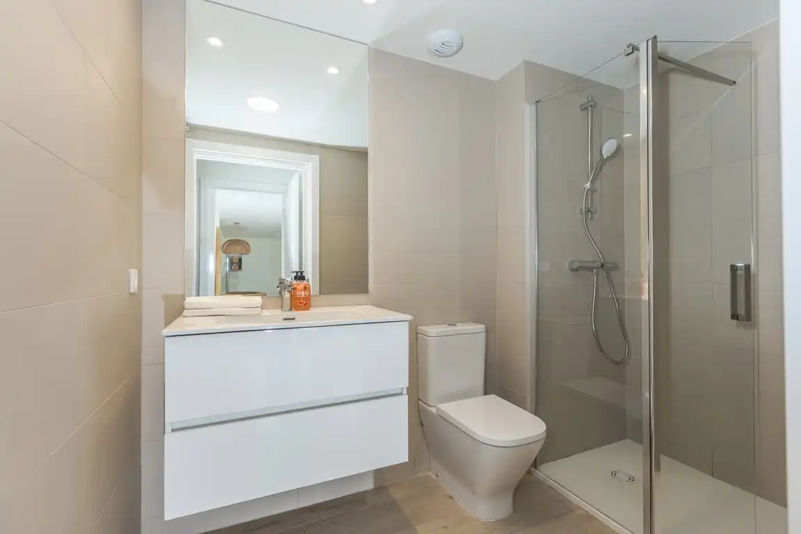 Bathroom of Apartments for rent in Jávea / Xàbia  with Air Conditioner, Storage room and Sauna