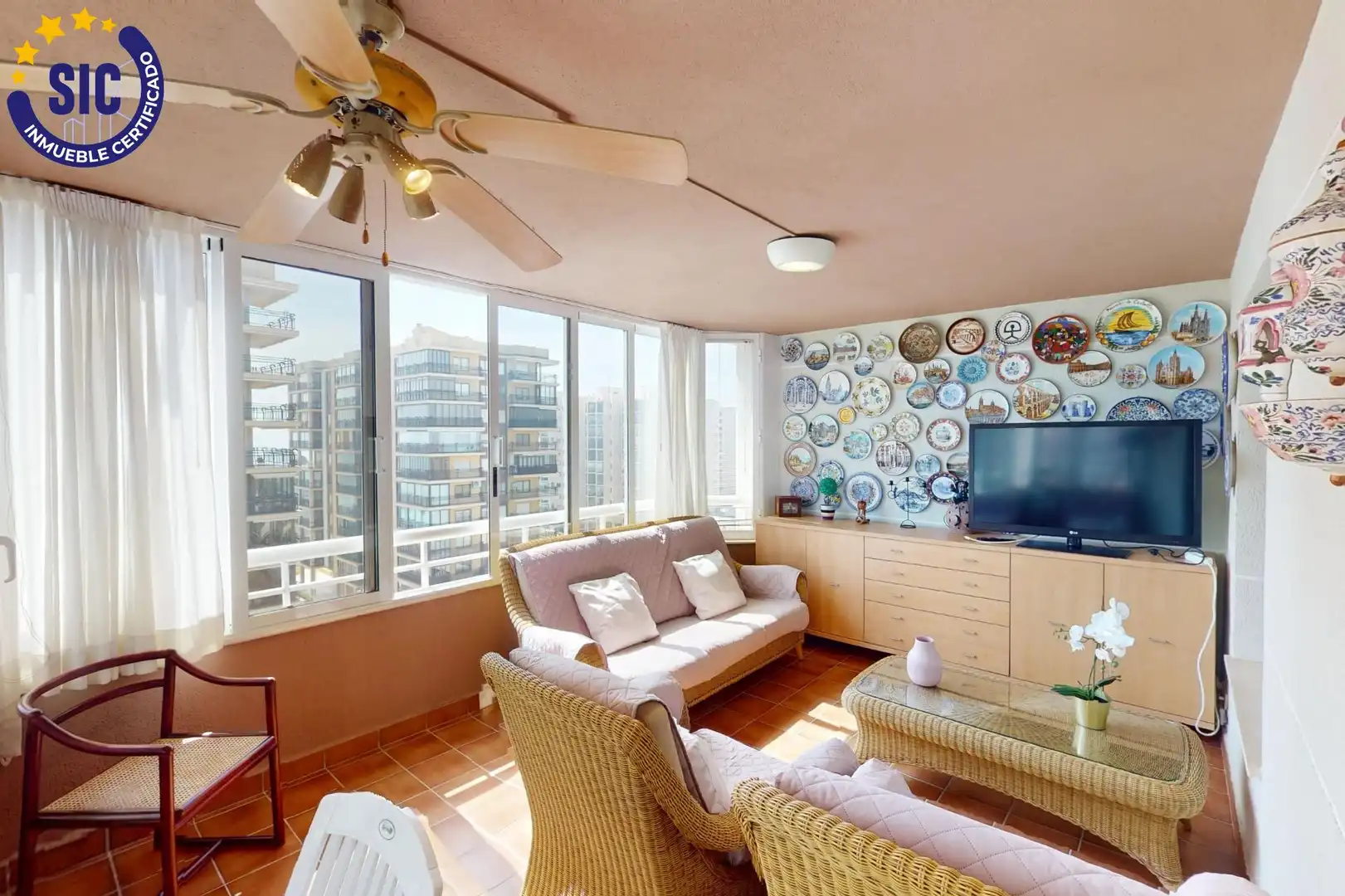 Sala de estar de Apartamento en venta en Benicasim / Benicàssim con Jardín privado, Terraza y Trastero