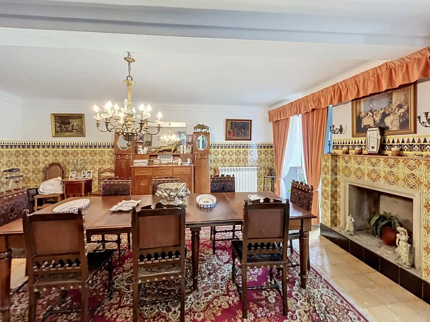 Dining room of Country homes for sale in Vedra  with Heating, Terrace and Swimming Pool