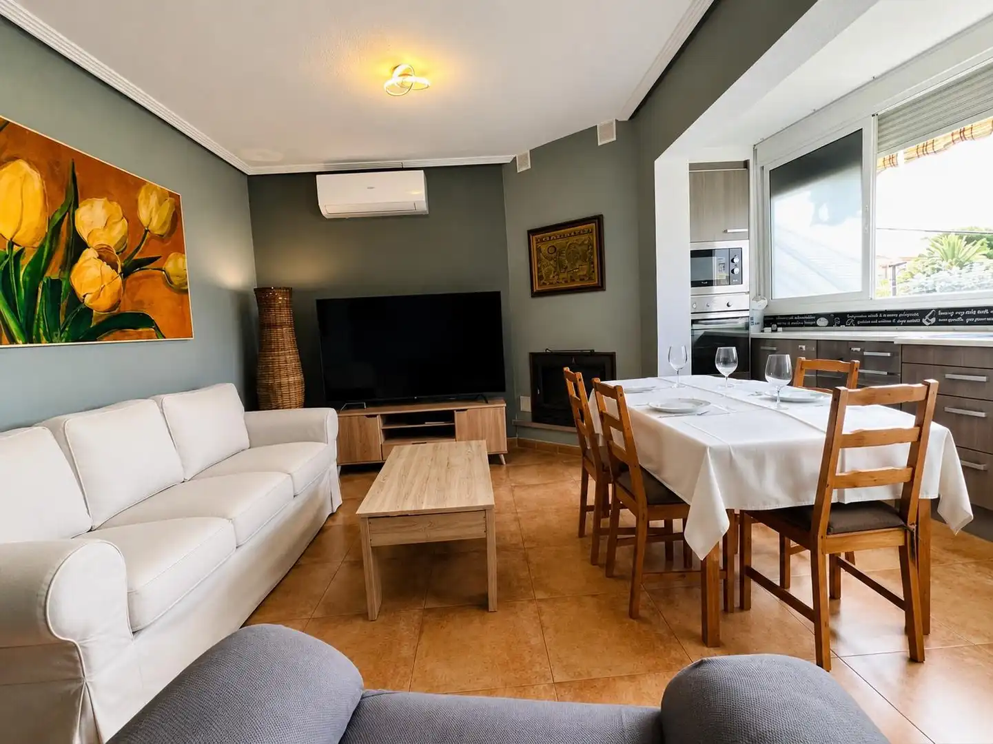 Living room of Flat for sale in El Campello  with Air Conditioner, Heating and Private garden