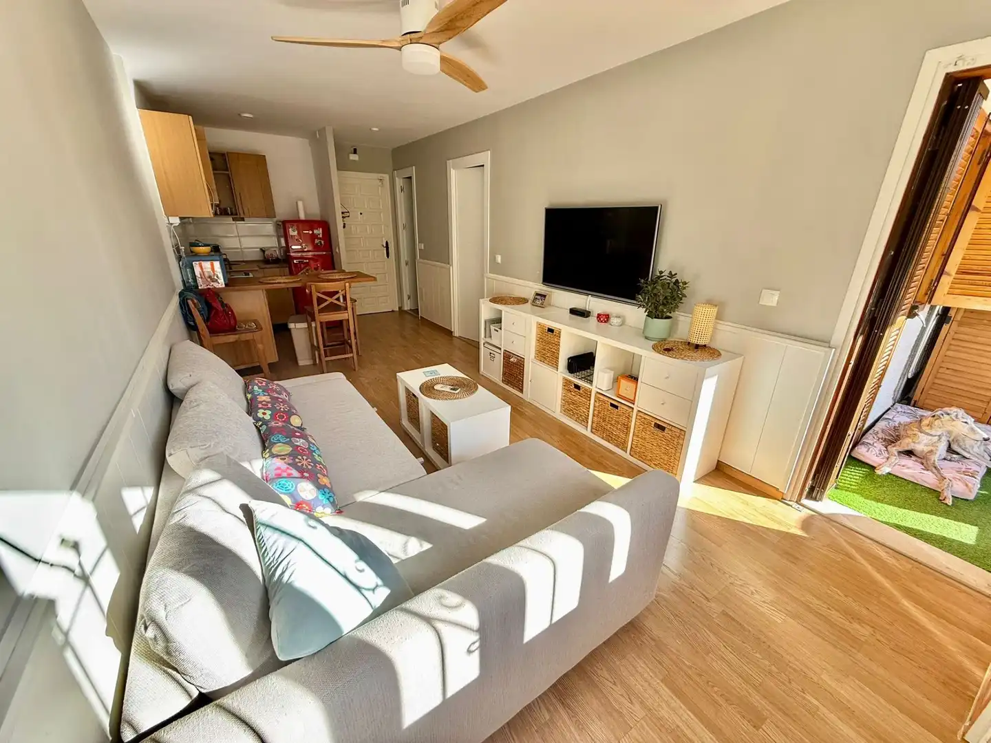 Wohnzimmer von Wohnung zur Miete in San Javier mit Klimaanlage, Heizung und Terrasse