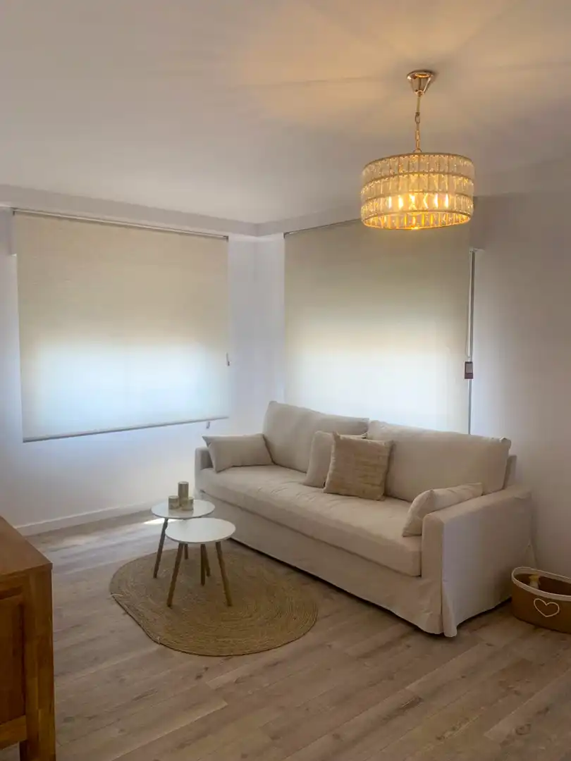 Sala d'estar de Pis en venda en Alicante / Alacant amb Aire condicionat, Terrassa i Moblat