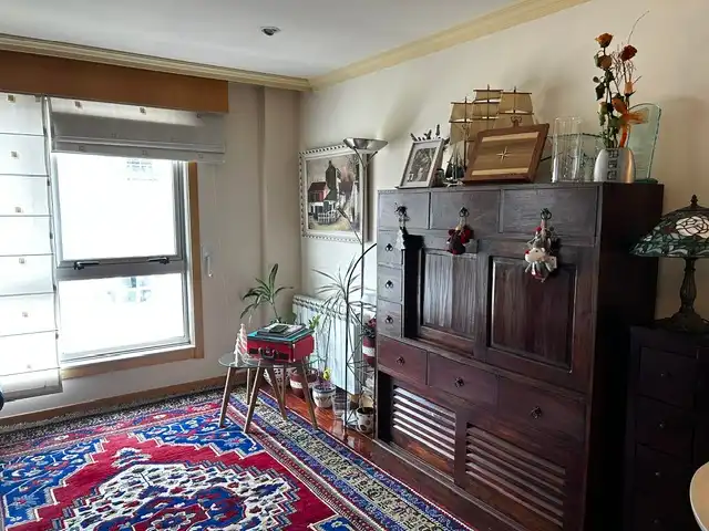 Living room of Flat for sale in Vilagarcía de Arousa  with Parquet flooring, Storage room and Furnished