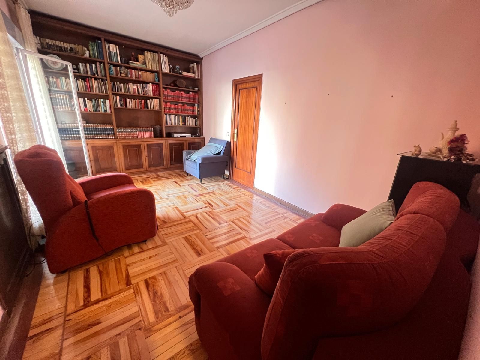 Sala de estar de Piso en venta en  Madrid Capital con Aire acondicionado, Calefacción y Amueblado