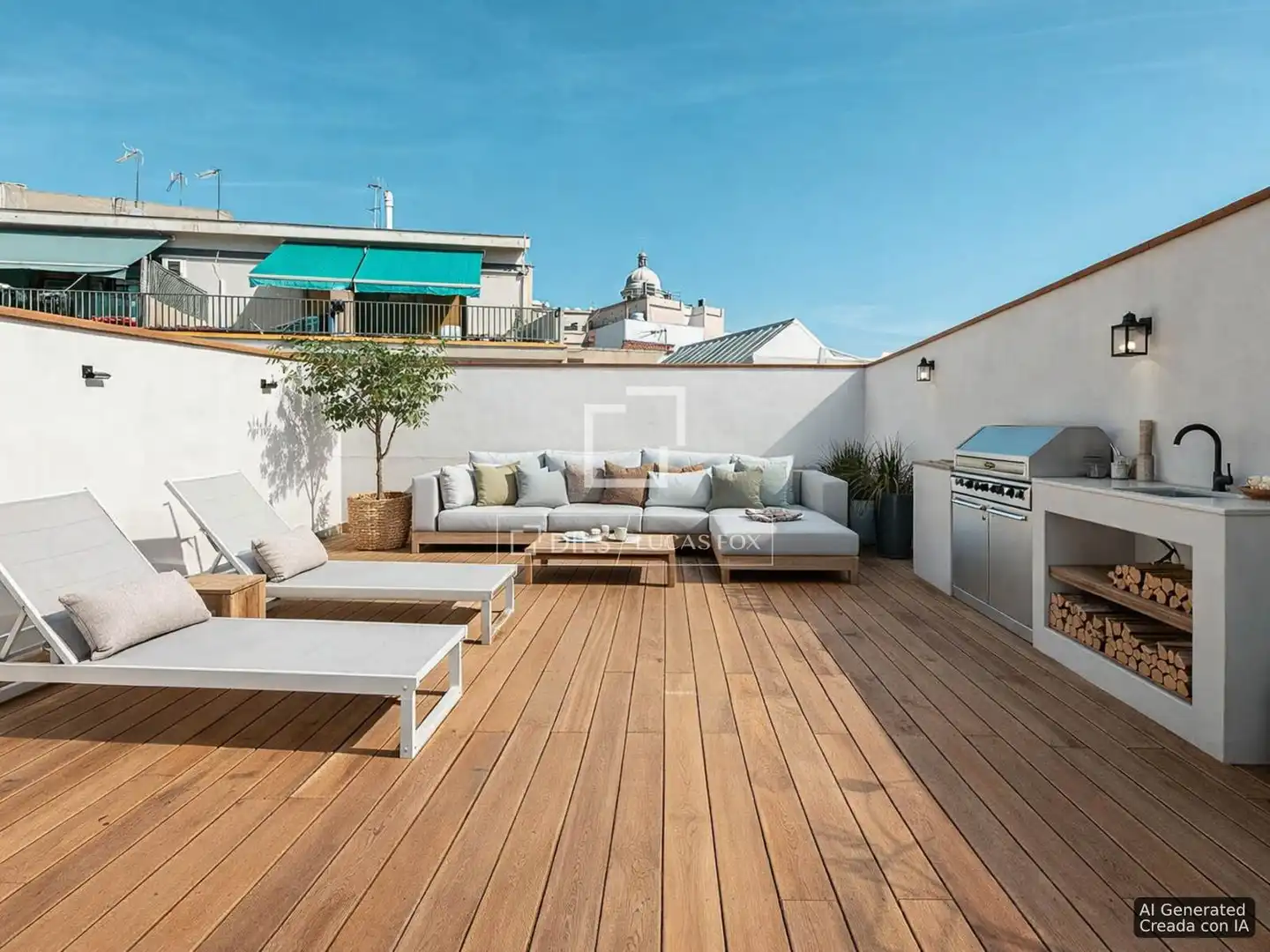 Terrasse von Dachboden zum Verkauf in Barcelona mit Terrasse