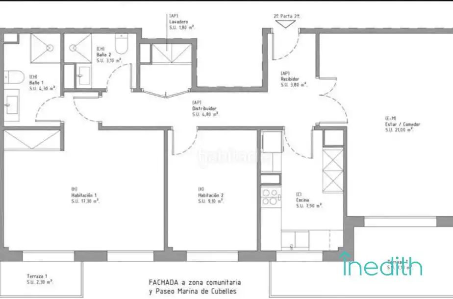 Flat for sale in El Prat de Llobregat  with Air Conditioner, Heating and Terrace