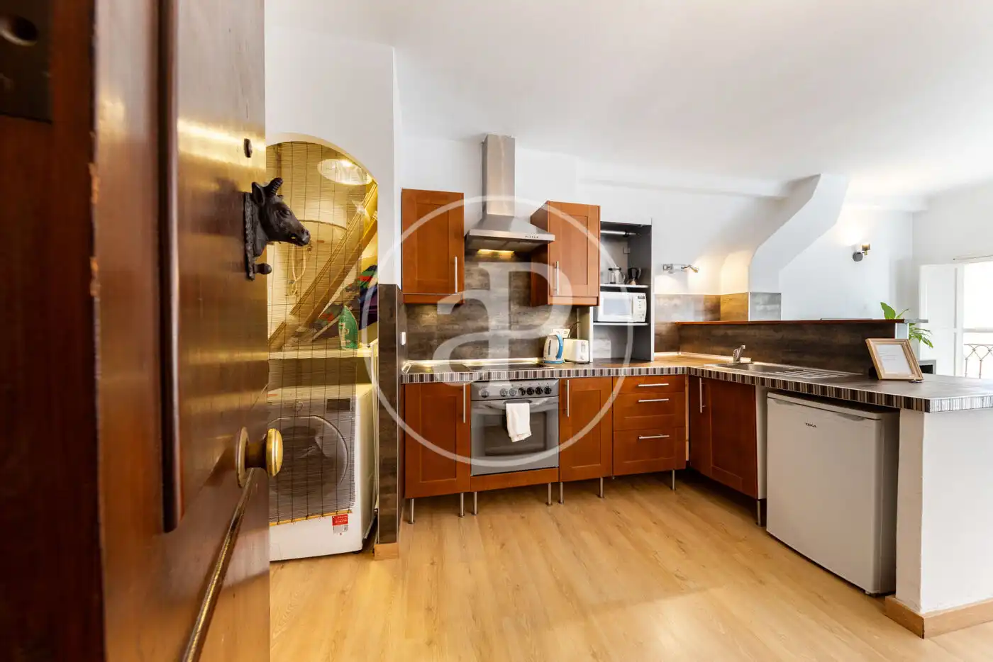 Küche von Wohnung zur Miete in  Palma de Mallorca mit Klimaanlage, Heizung und Terrasse
