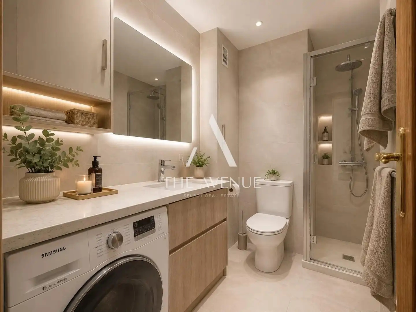 Badezimmer von Wohnung zum Verkauf in Madrid mit Klimaanlage und Heizung