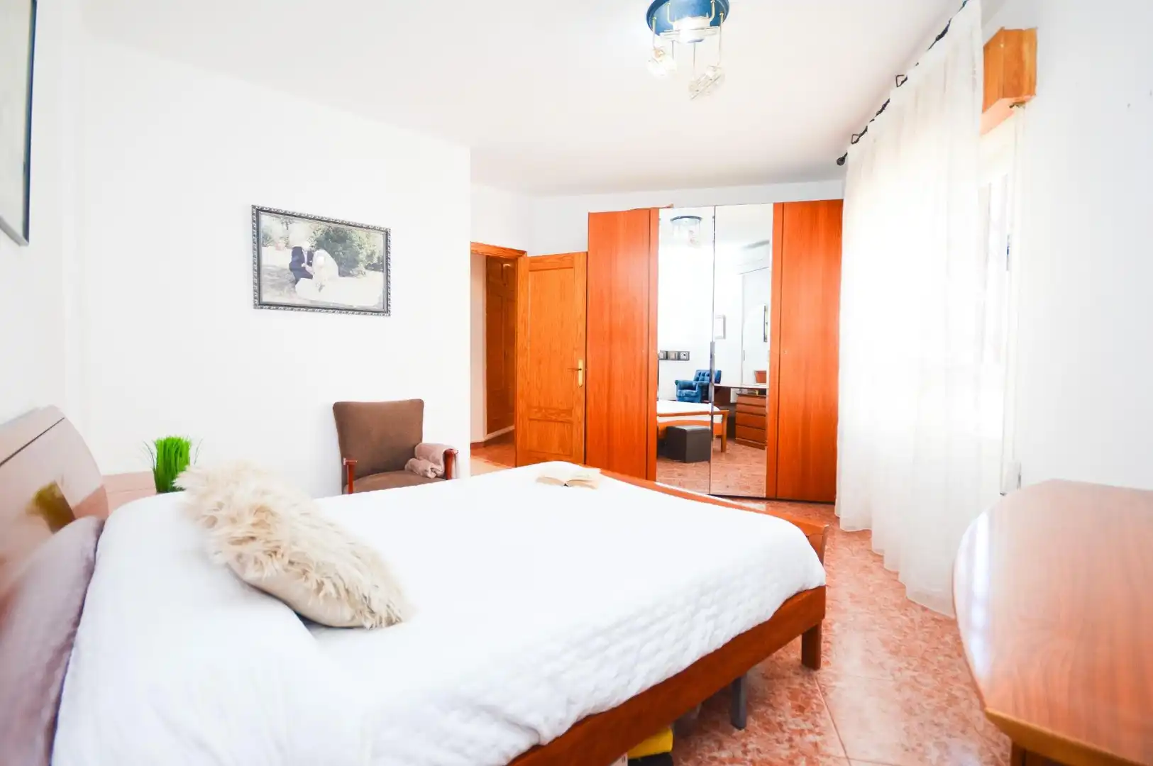 Schlafzimmer von Einfamilien-Reihenhaus zum Verkauf in Almería mit Klimaanlage und Abstellraum