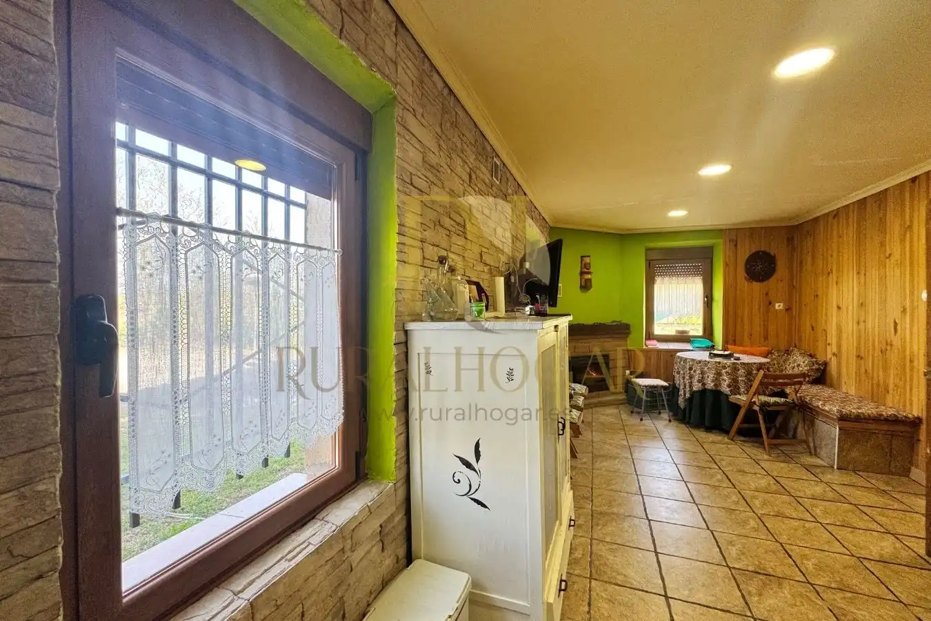 Cocina de Casa o chalet en venta en Gradefes con Calefacción, Parquet y Amueblado