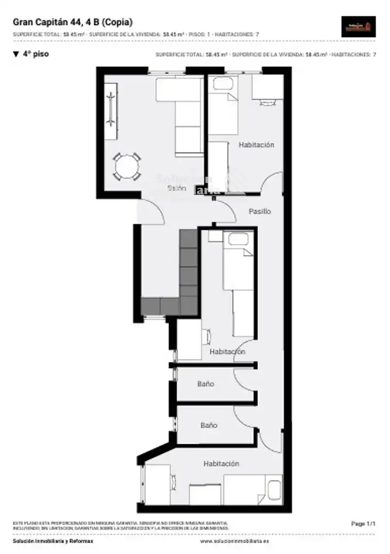 Flat for rent in Salamanca  with Heating and Furnished