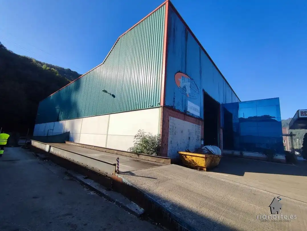 Exterior view of Industrial buildings for sale in Langreo