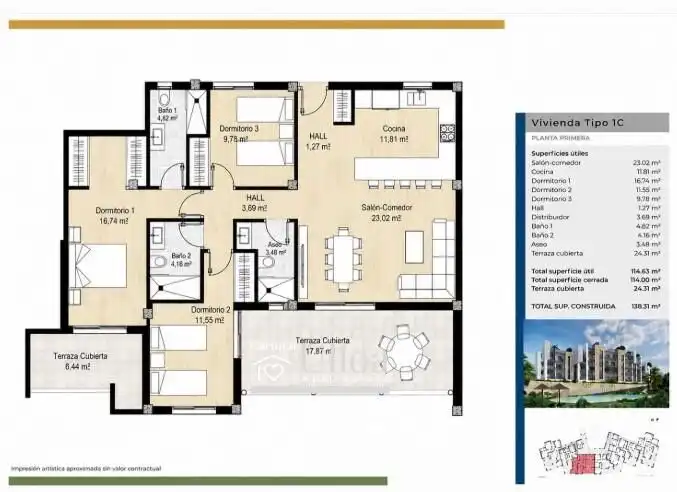 Piso con piscina en venta en Bonalba - Cotoveta, imagen 15