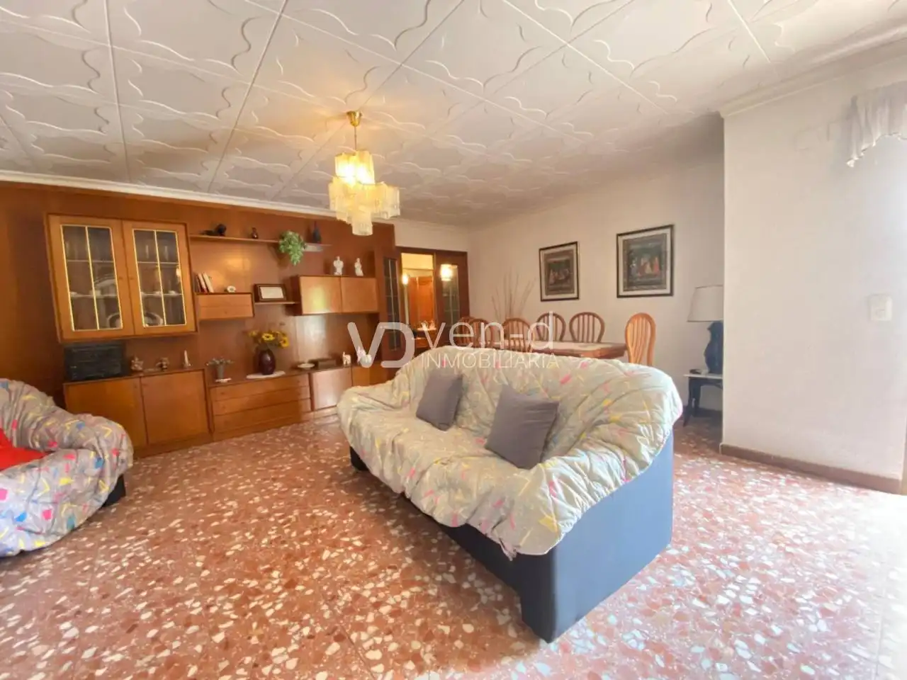 Wohnzimmer von Haus oder Chalet zum Verkauf in Enguera mit Heizung, Privatgarten und Terrasse