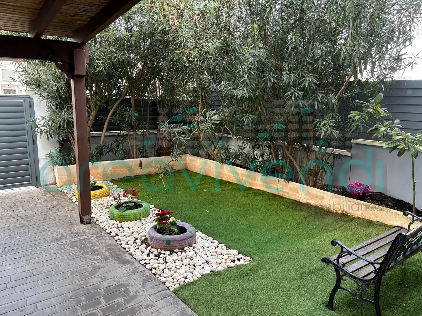 Jardín de Casa adosada en venta en Castellón de la Plana / Castelló de la Plana con Aire acondicionado, Calefacción y Jardín privado