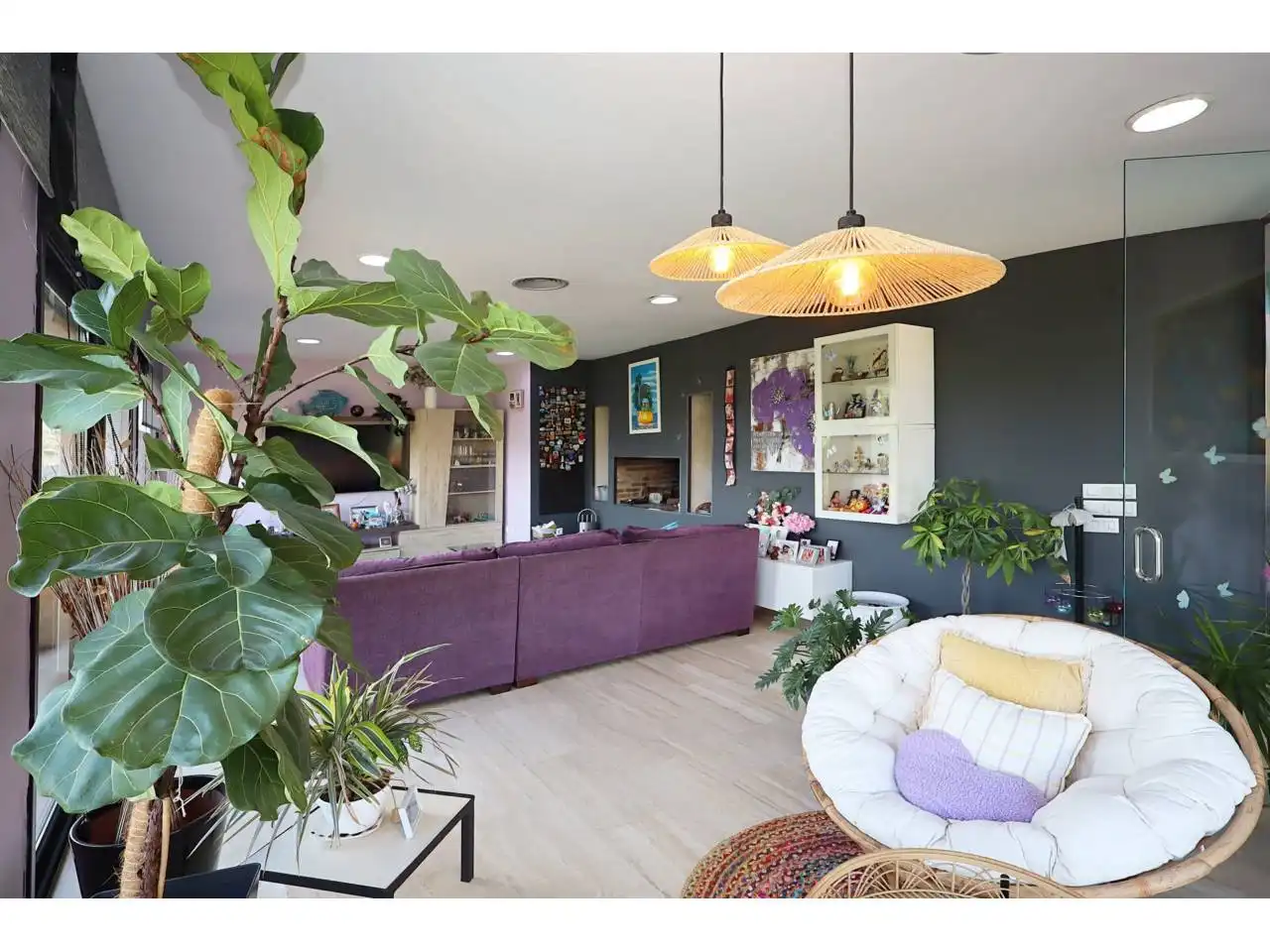 Sala d'estar de Casa o xalet en venda en Lloret de Mar amb Aire condicionat, Calefacció i Jardí privat