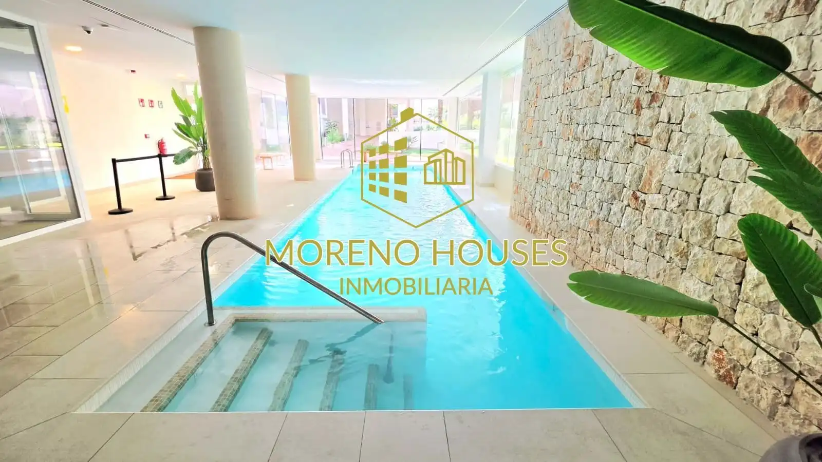 Schwimmbecken von Wohnungen zur Miete in Jávea / Xàbia mit Klimaanlage, Heizung und Privatgarten