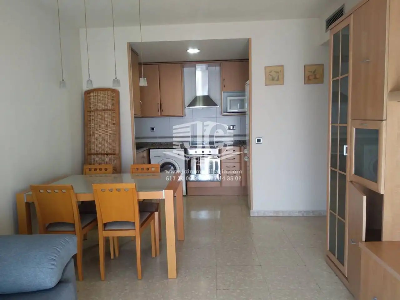 Cocina de Piso de alquiler en Tortosa con Aire acondicionado, Terraza y Amueblado