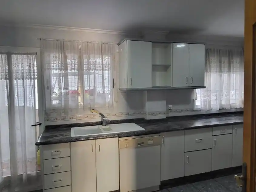 Küche von Wohnung zur Miete in L'Olleria mit Abstellraum, Möbliert und Balkon