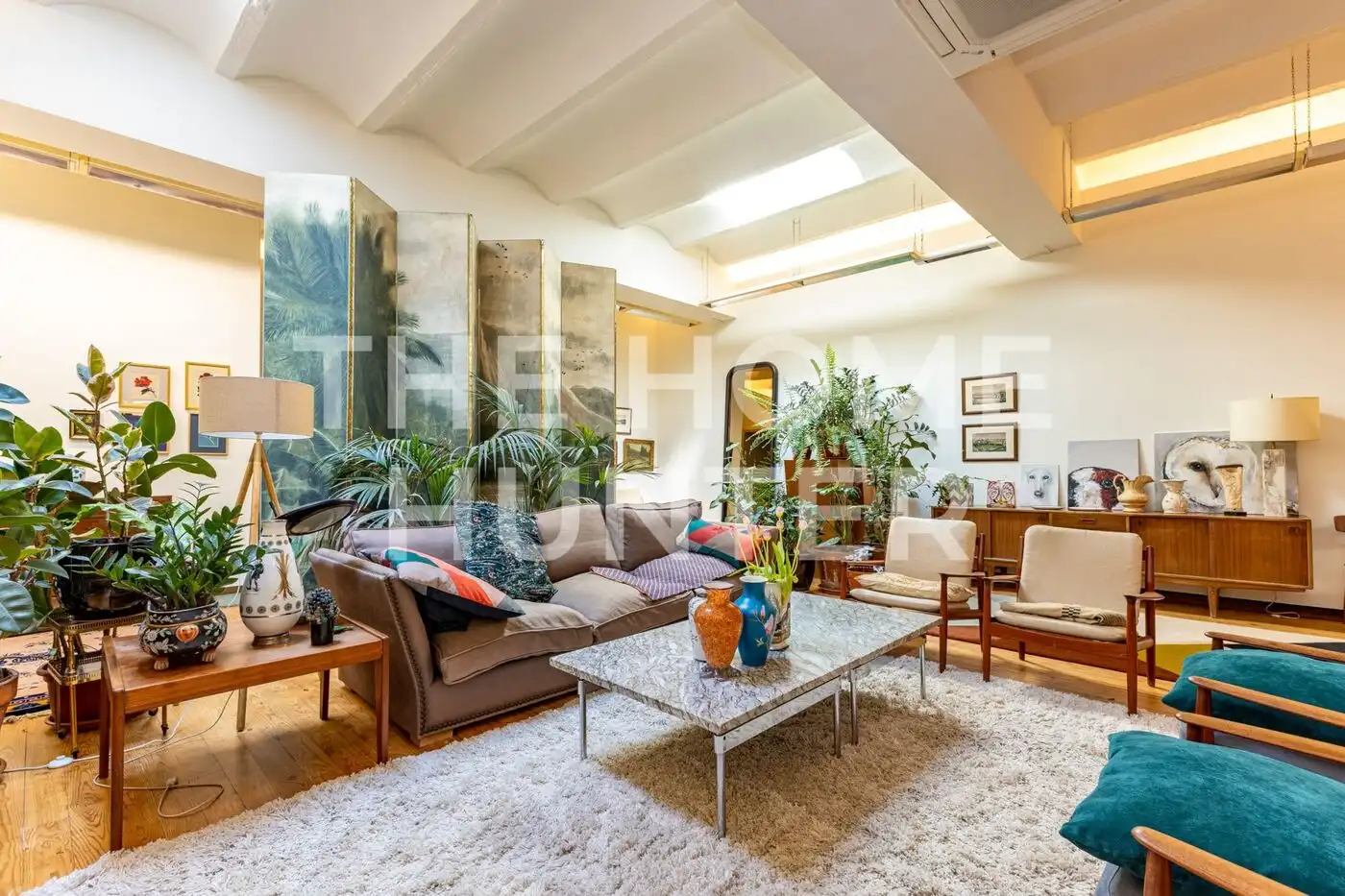 Wohnzimmer von Loft zum Verkauf in Barcelona mit Klimaanlage, Heizung und Möbliert