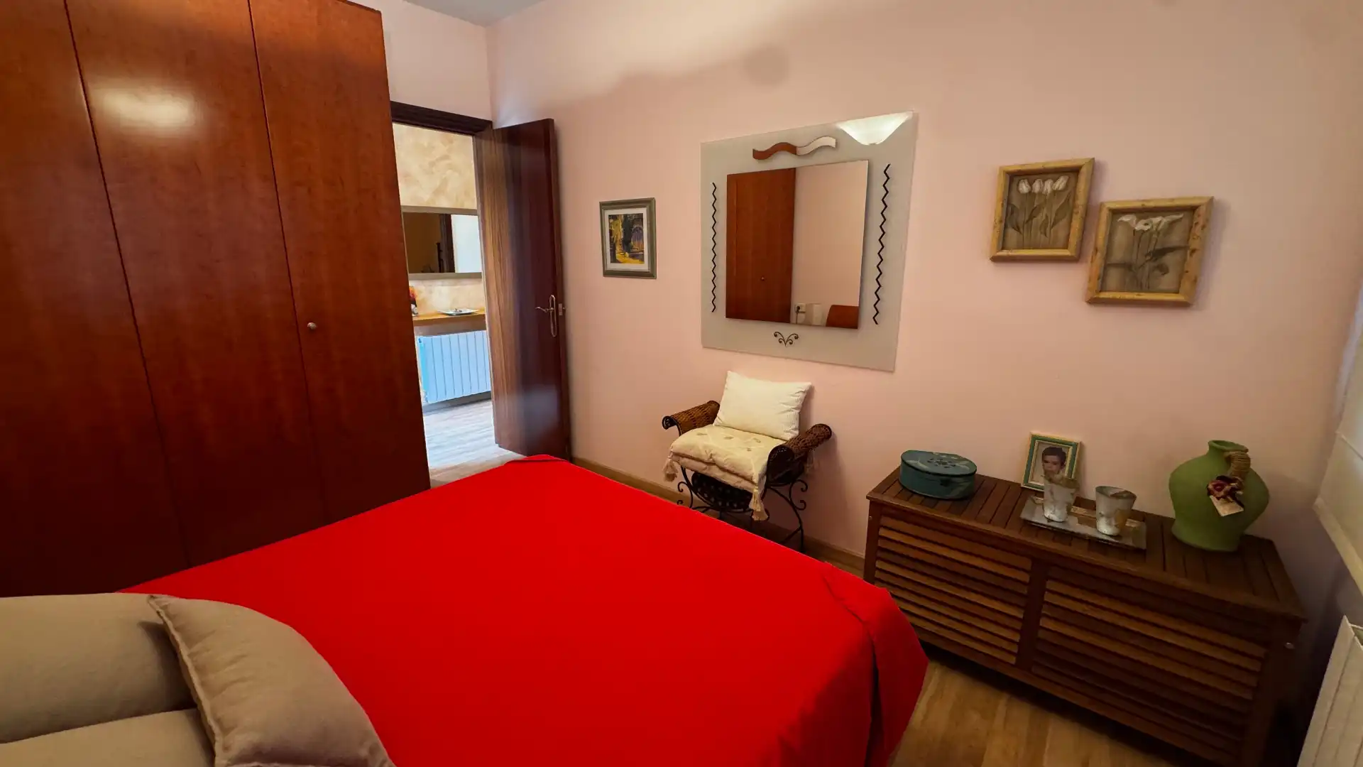 Schlafzimmer von Wohnung zum Verkauf in Roda de Berà mit Klimaanlage, Heizung und Parkett