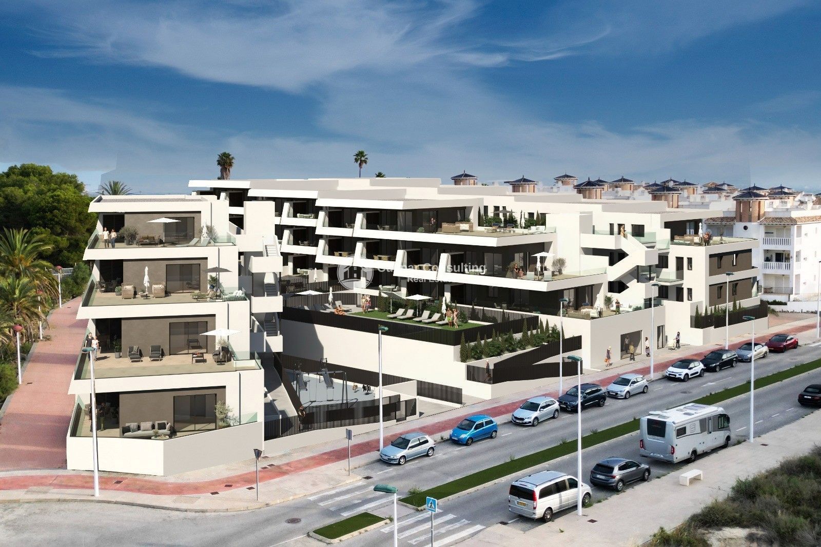 Vista exterior de Apartamento en venta en Elche / Elx con Aire acondicionado, Calefacción y Terraza