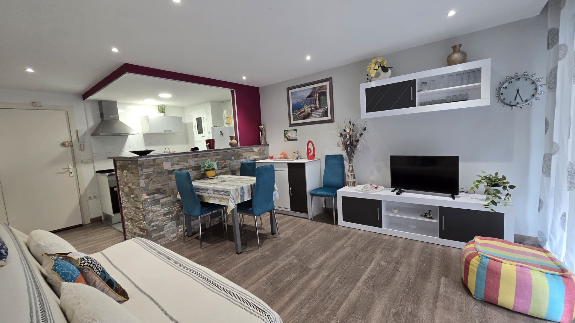 Sala d'estar de Apartament en venda en Lloret de Mar amb Aire condicionat i Moblat