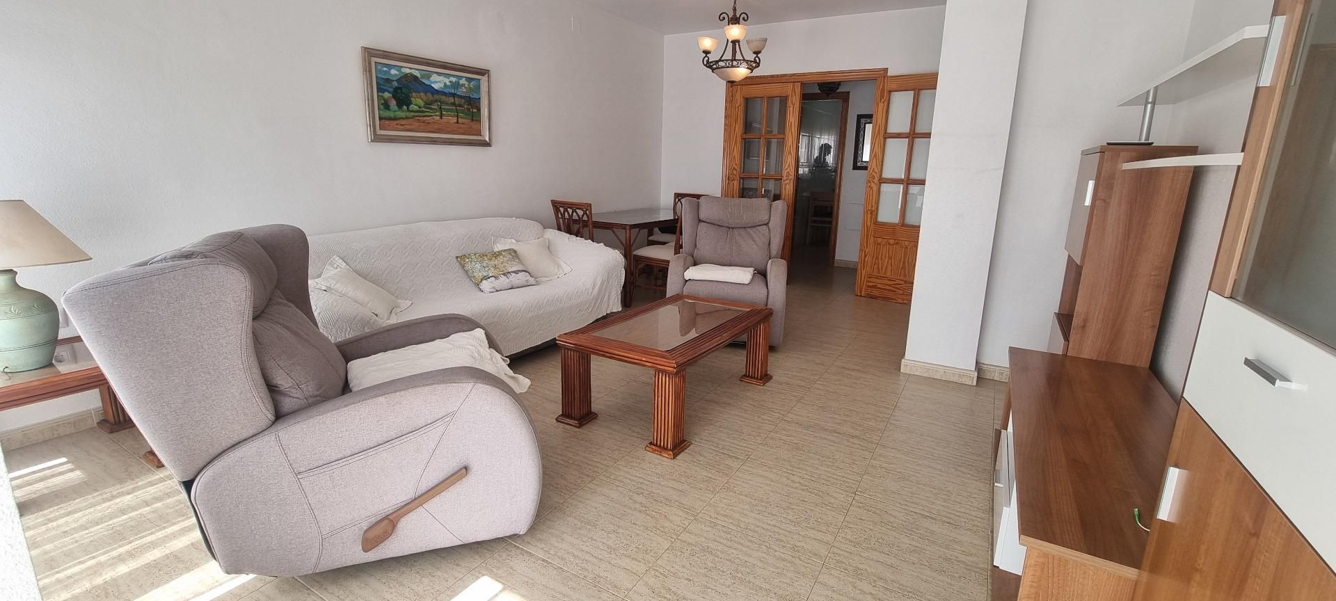 Sala d'estar de Pis de lloguer en Cartagena amb Aire condicionat i Balcó