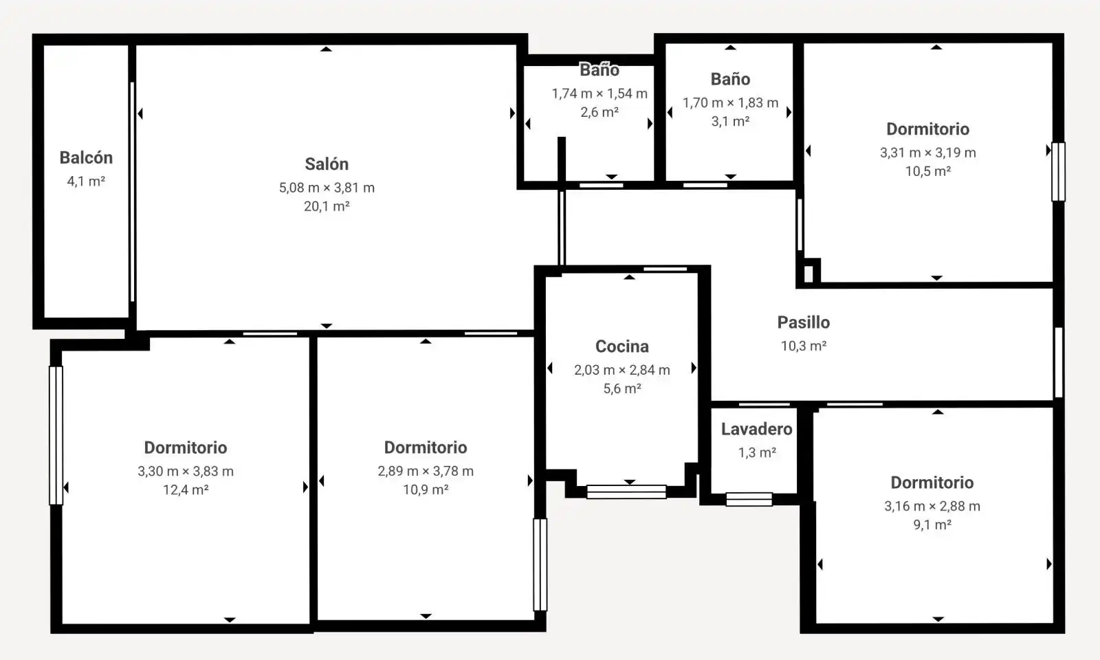 Wohnung mit Aufzug zum Verkauf in Beiro, imagen 22