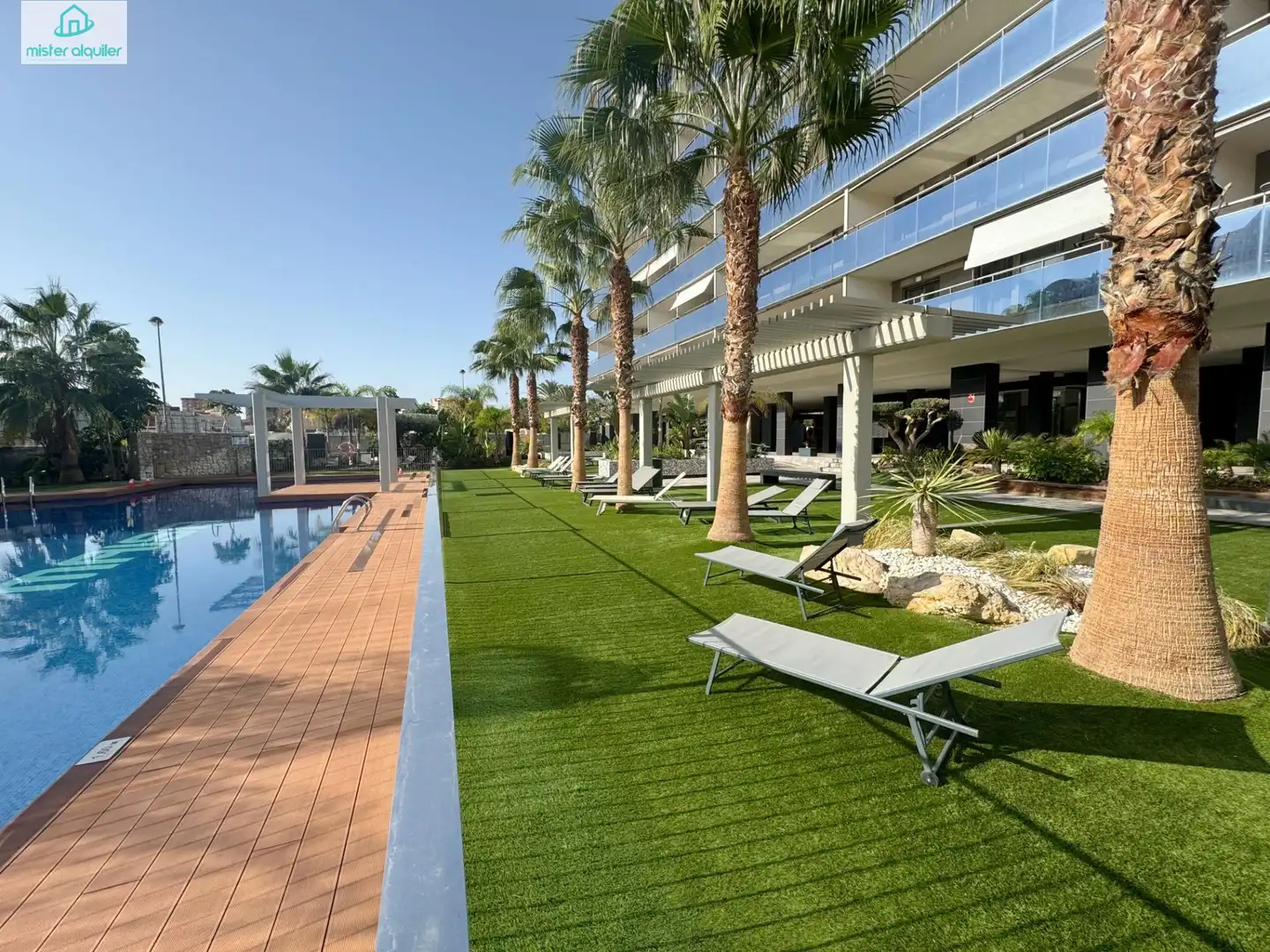 Terrace of Apartments for rent in El Campello  with Air Conditioner, Private garden and Terrace