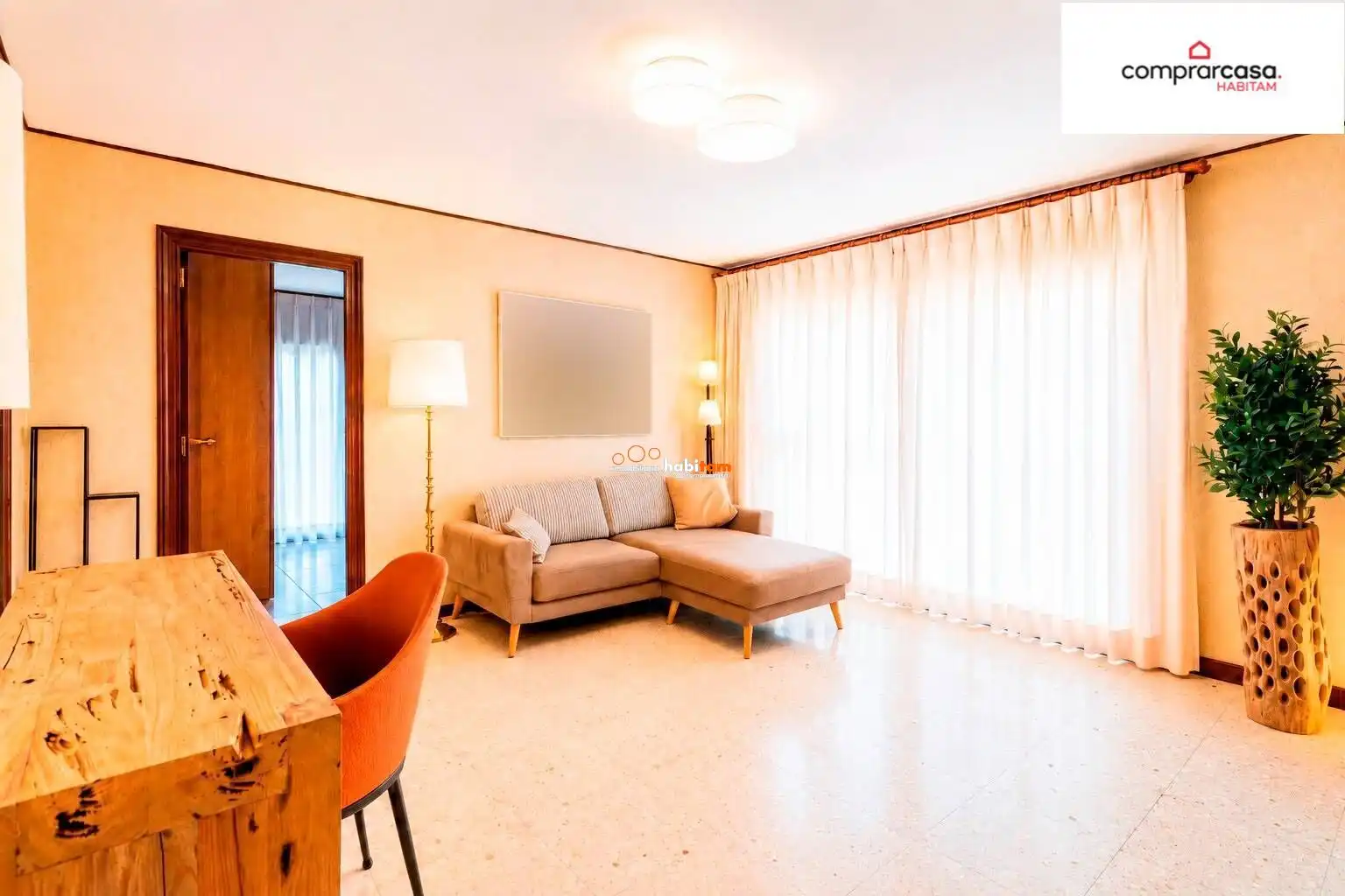 Sala de estar de Piso en venta en Barcelona con Aire acondicionado, Calefacción y Balcón