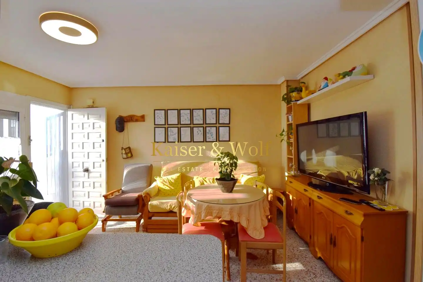 Sala de estar de Casa o chalet en venta en Santa Pola con Aire acondicionado, Terraza y Amueblado