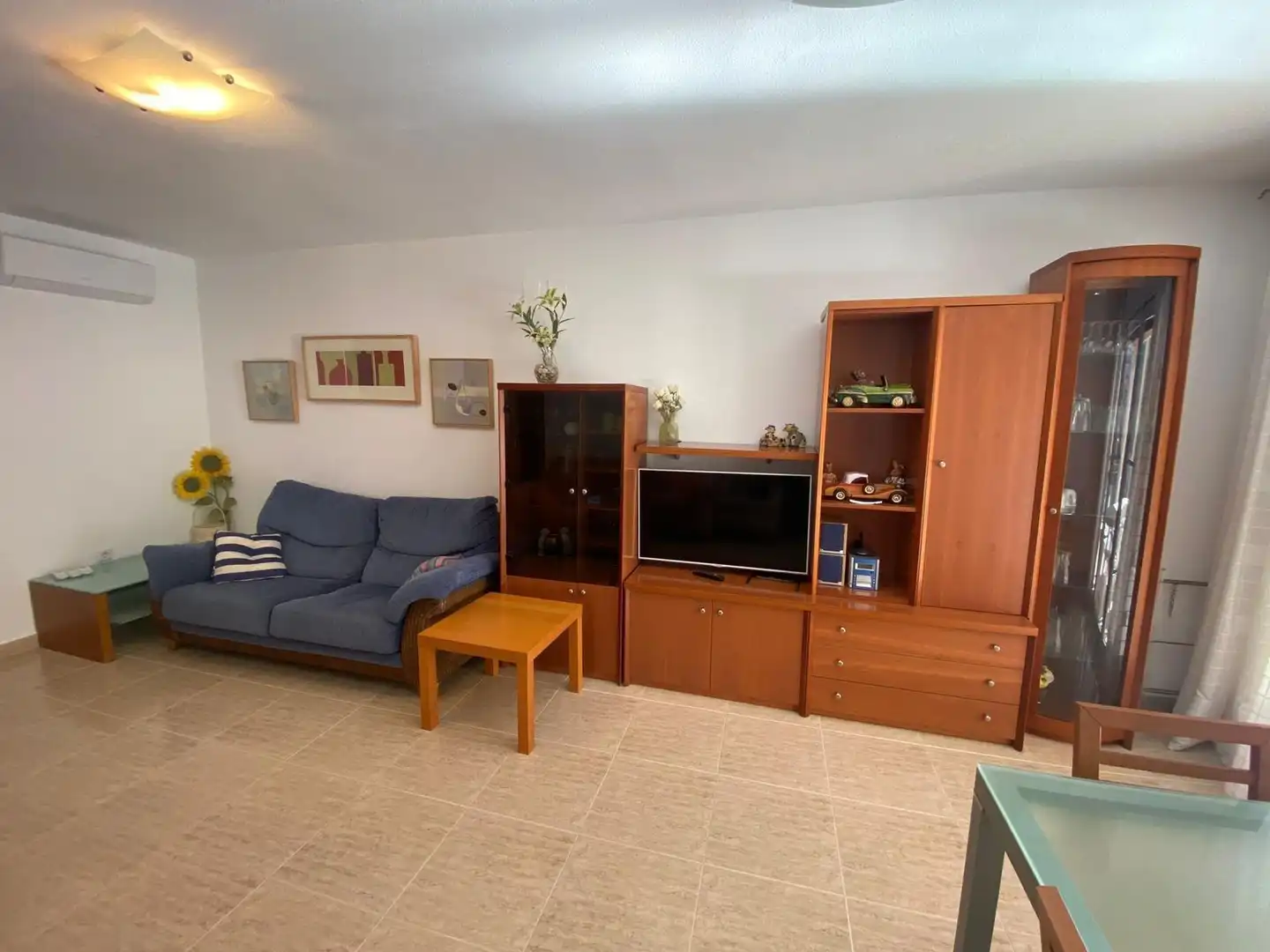 Sala d'estar de Apartament en venda en Calpe / Calp amb Terrassa i Piscina comunitària