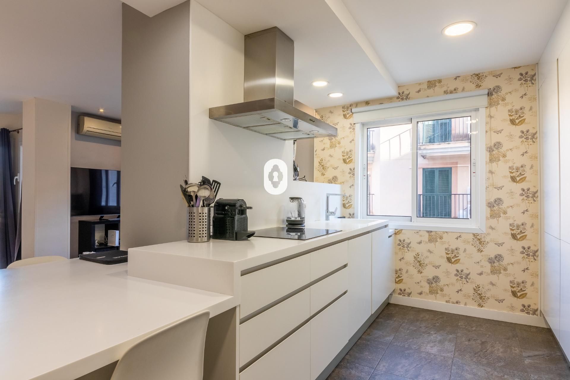 Küche von Wohnung zum verkauf in Inca mit Klimaanlage, Parkett und Terrasse