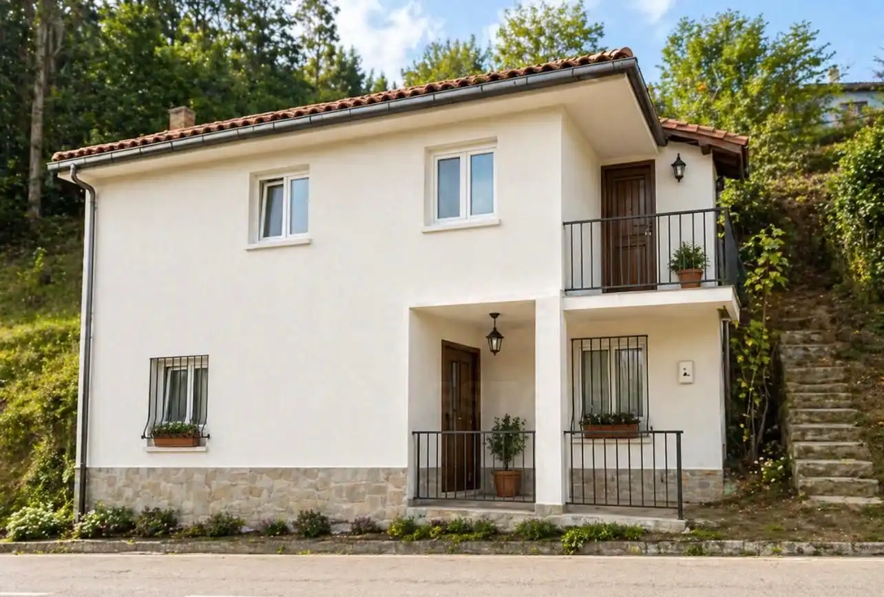 Außenansicht von Country house zum Verkauf in Candamo mit Heizung und Terrasse