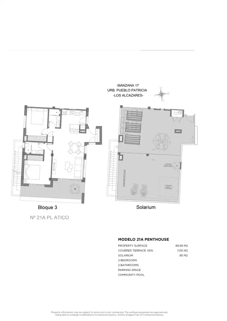 Penthouse with pool for sale in Centro, imagen 21