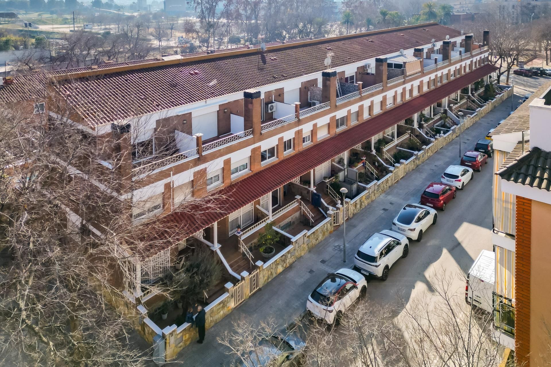 Vista exterior de Casa adosada en venda en Mollet del Vallès amb Calefacció, Jardí privat i Terrassa