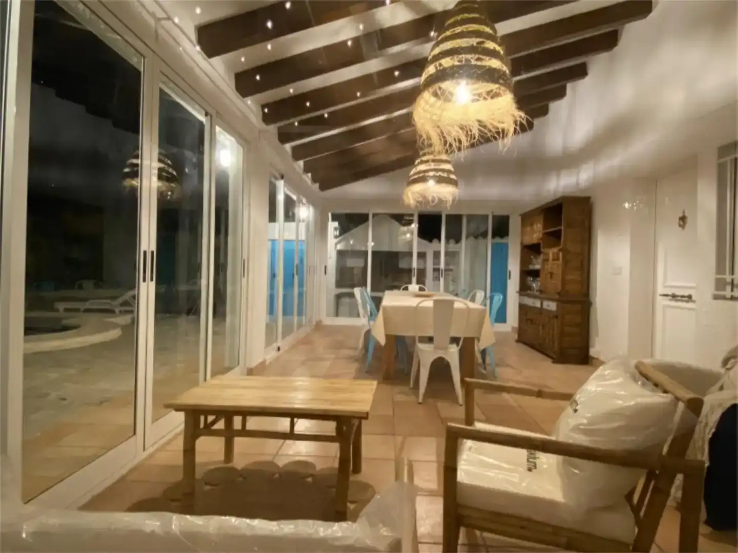 Dining room of Houses for rent in Dénia  with Air Conditioner, Private garden and Storage room